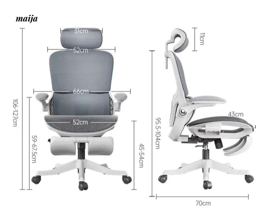 Black and White P53 Computer Chair - Image 7