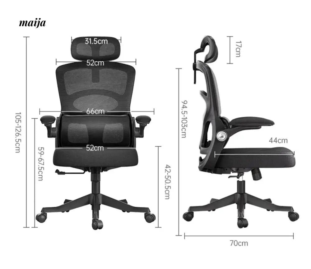 Black and White P53 Computer Chair - Image 8