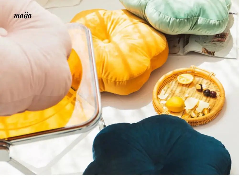 MAN YUE HOME Petal Pillow for Office Chair or Bay Window - Image 9