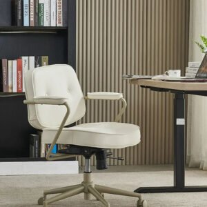 CAROCC Isolde Genuine Leather Light Luxury Computer Chair