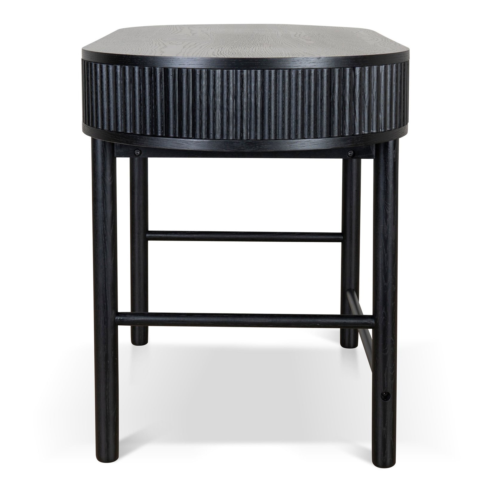 Melita 1.2m Home Office Desk - Full Black - Image 7