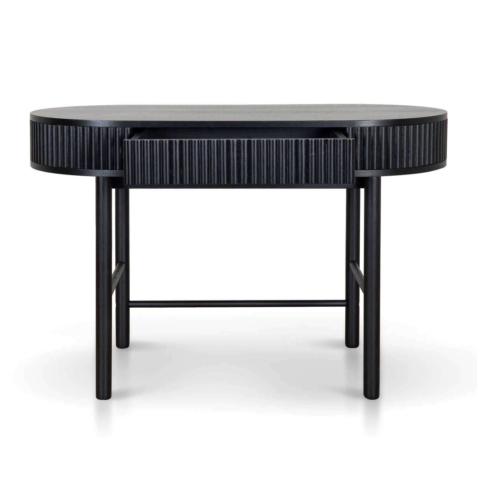 Melita 1.2m Home Office Desk - Full Black - Image 3