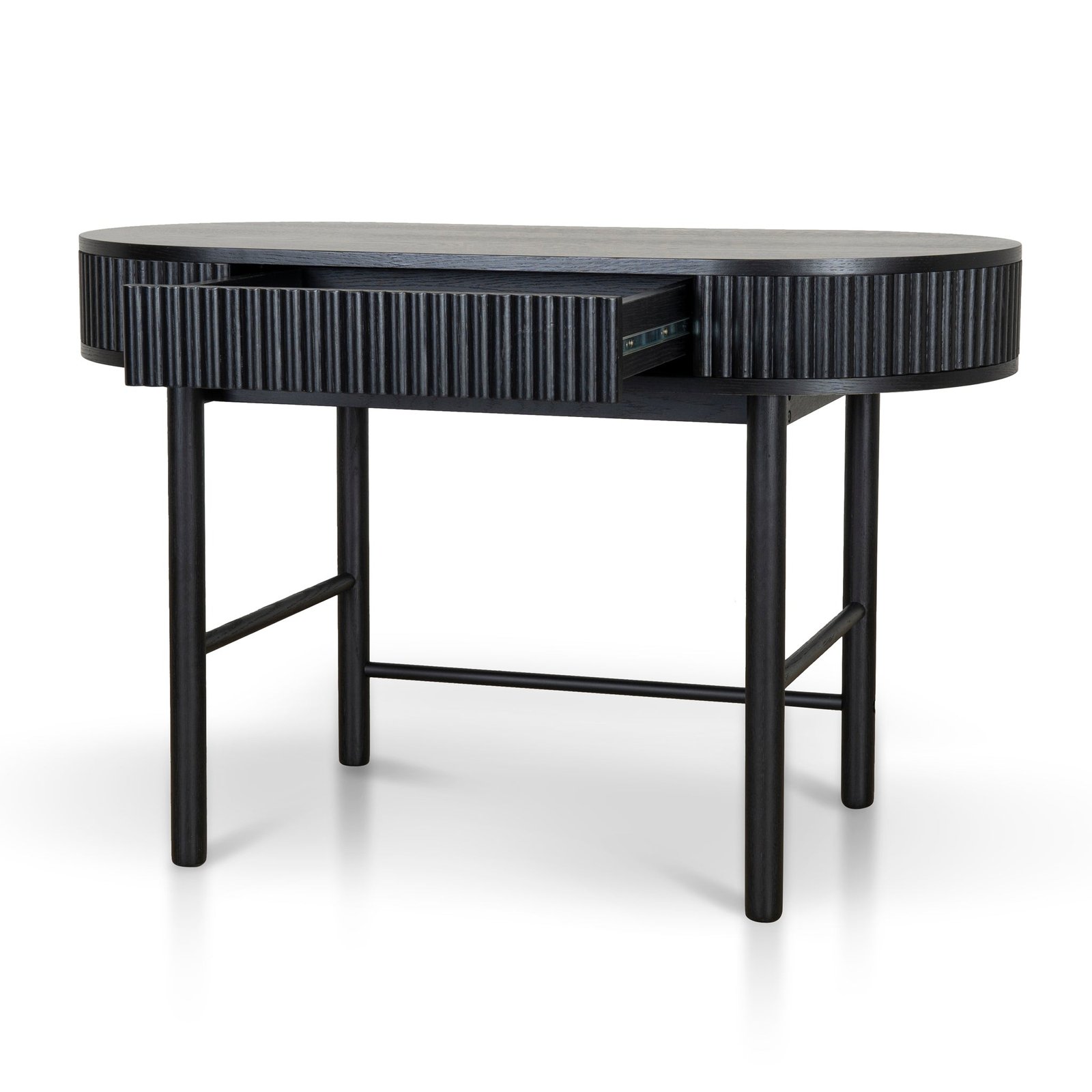 Melita 1.2m Home Office Desk - Full Black - Image 4