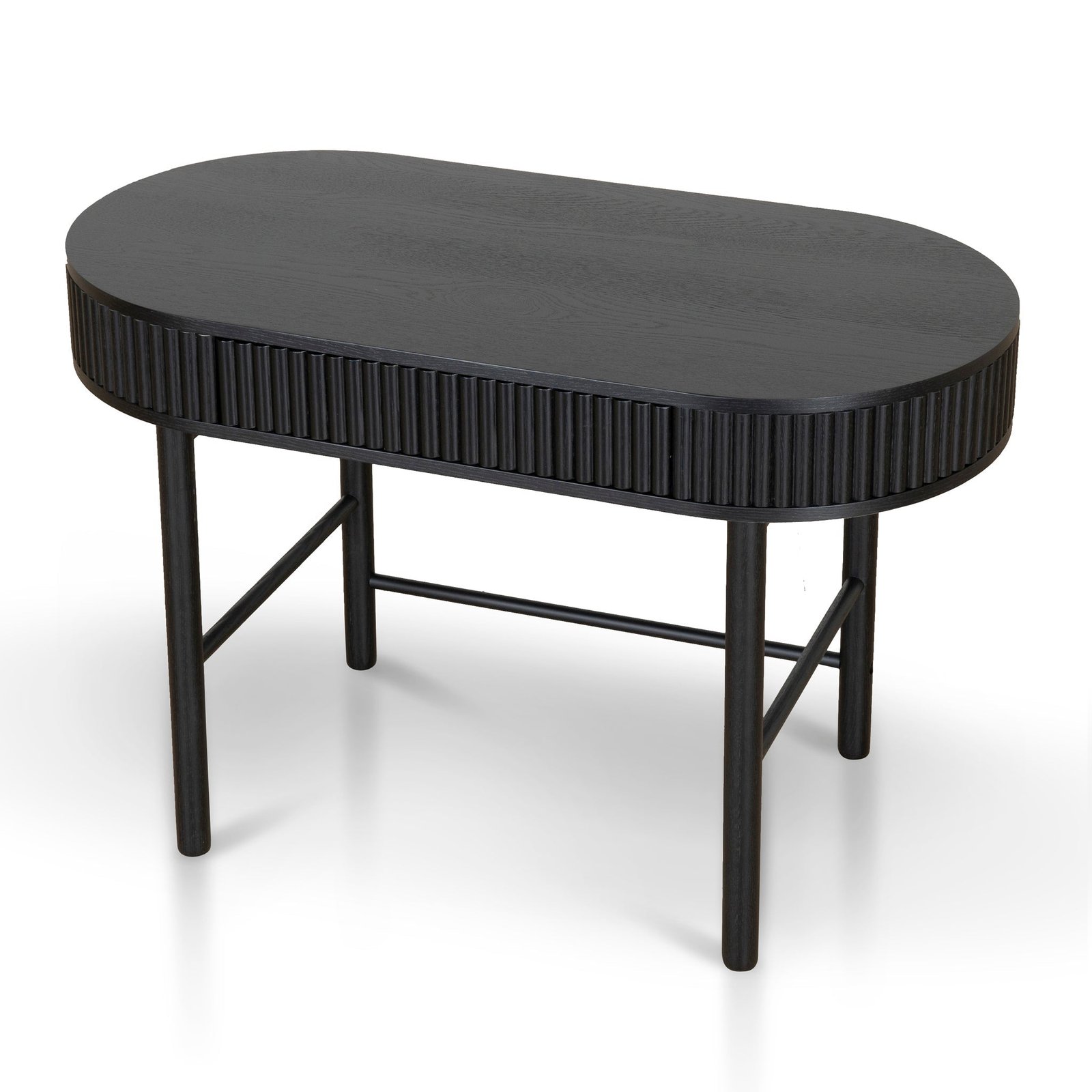 Melita 1.2m Home Office Desk - Full Black - Image 5