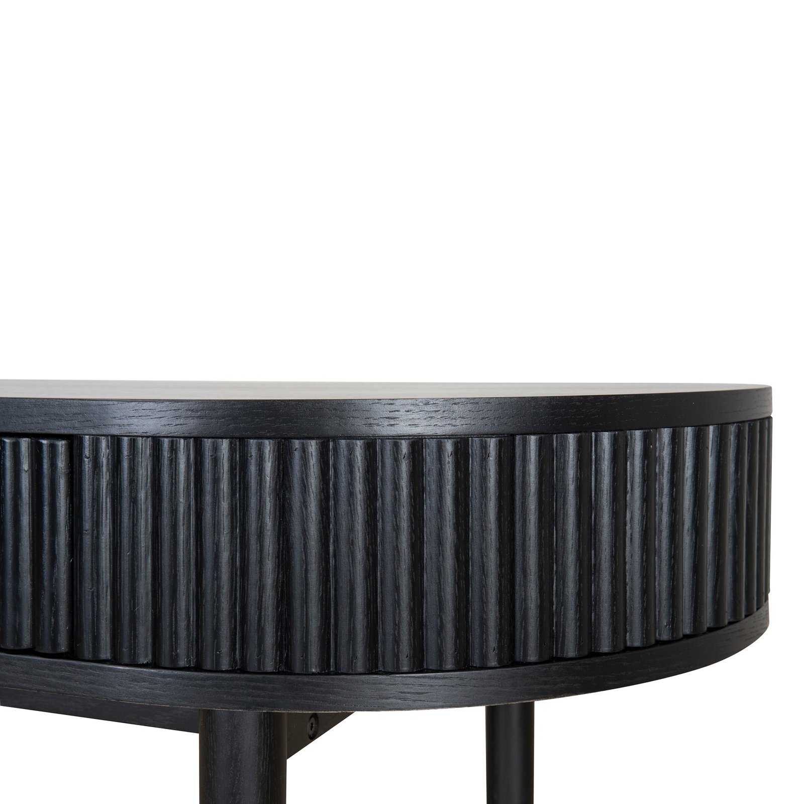 Melita 1.2m Home Office Desk - Full Black - Image 9