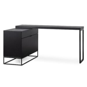 Anwen Extendable Home Office Desk - Black