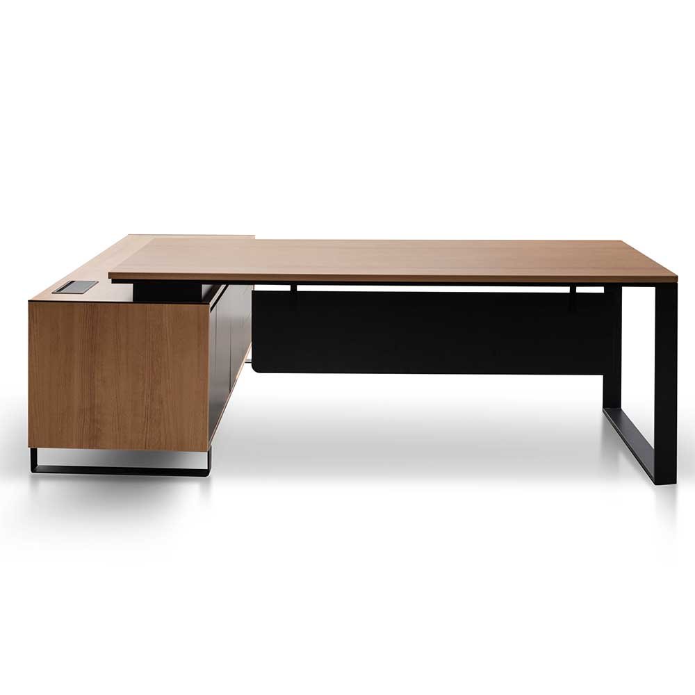 Janell 2.3m Right Return Office Desk - Natural - Image 4