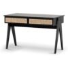 Cisneros 1.2m Home Office Desk - Full Black