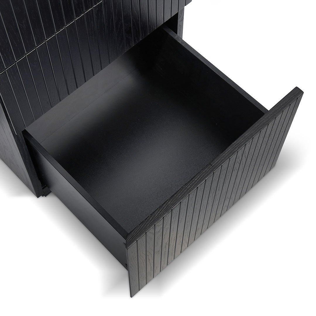 Albina 1.77m Right Drawer Office Desk - Black Oak - Image 10