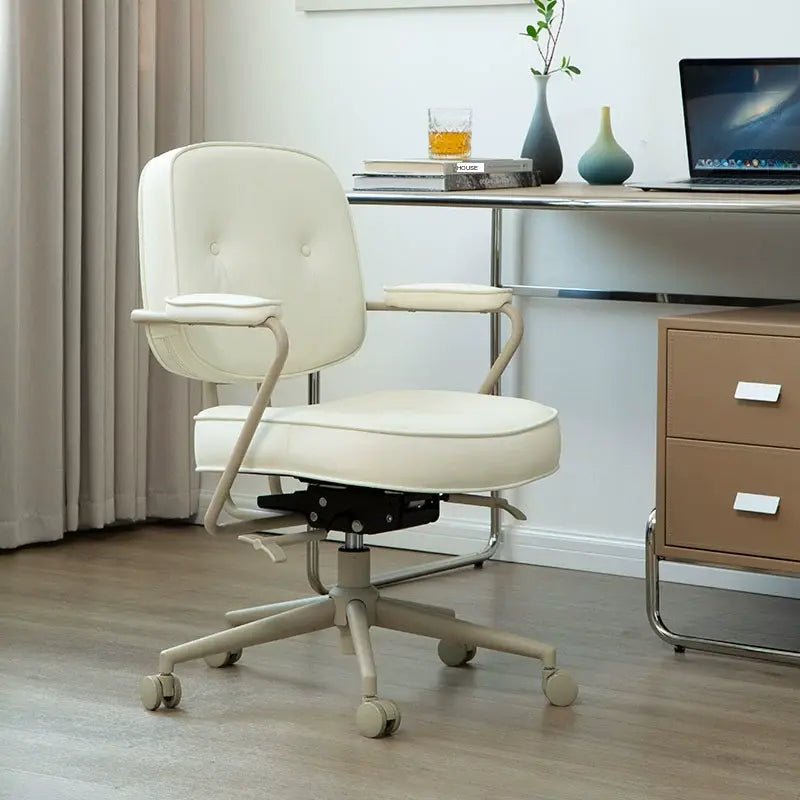 CAROCC Isolde Genuine Leather Light Luxury Computer Chair - Image 20