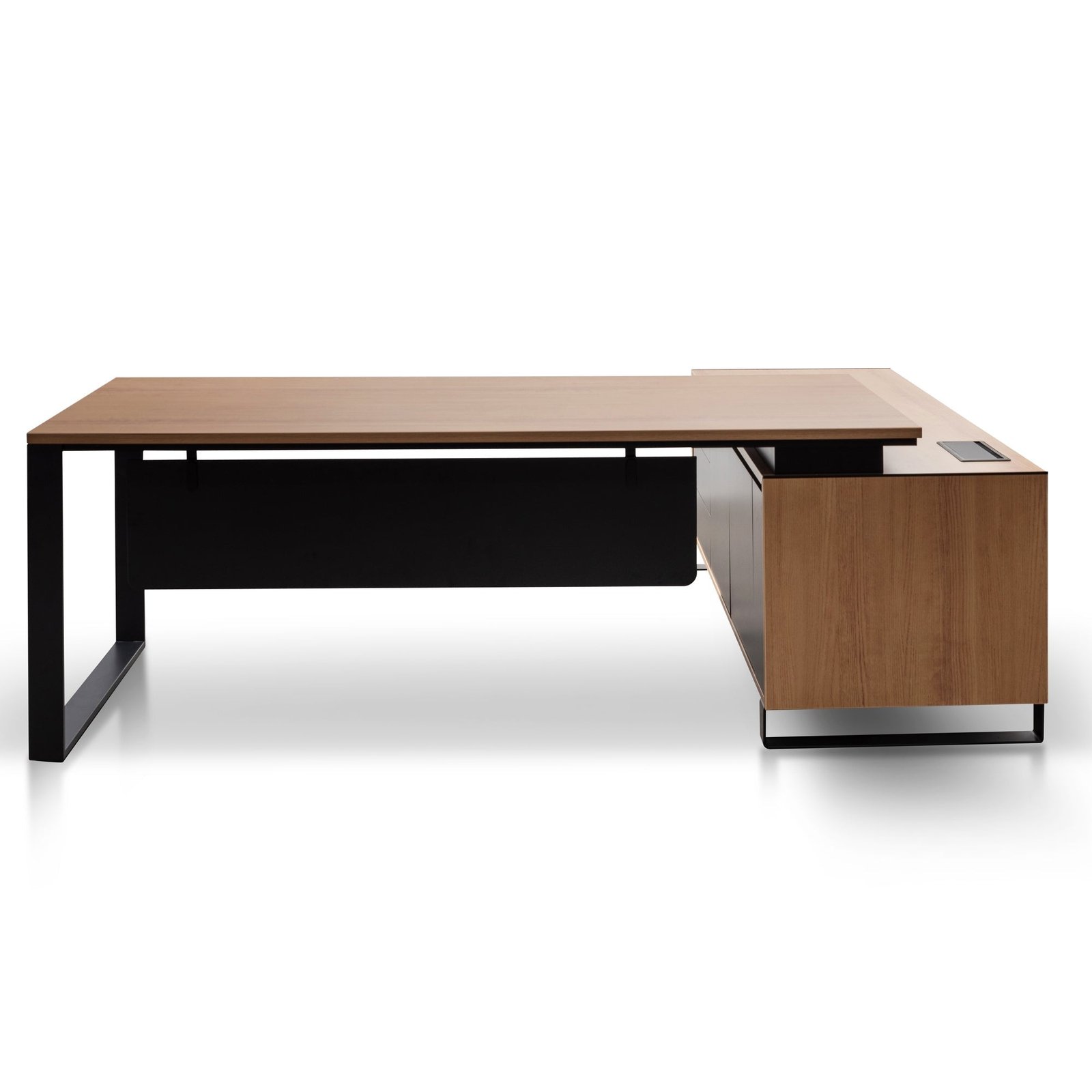 Janell 2.3m Left Return Office Desk - Natural - Image 4